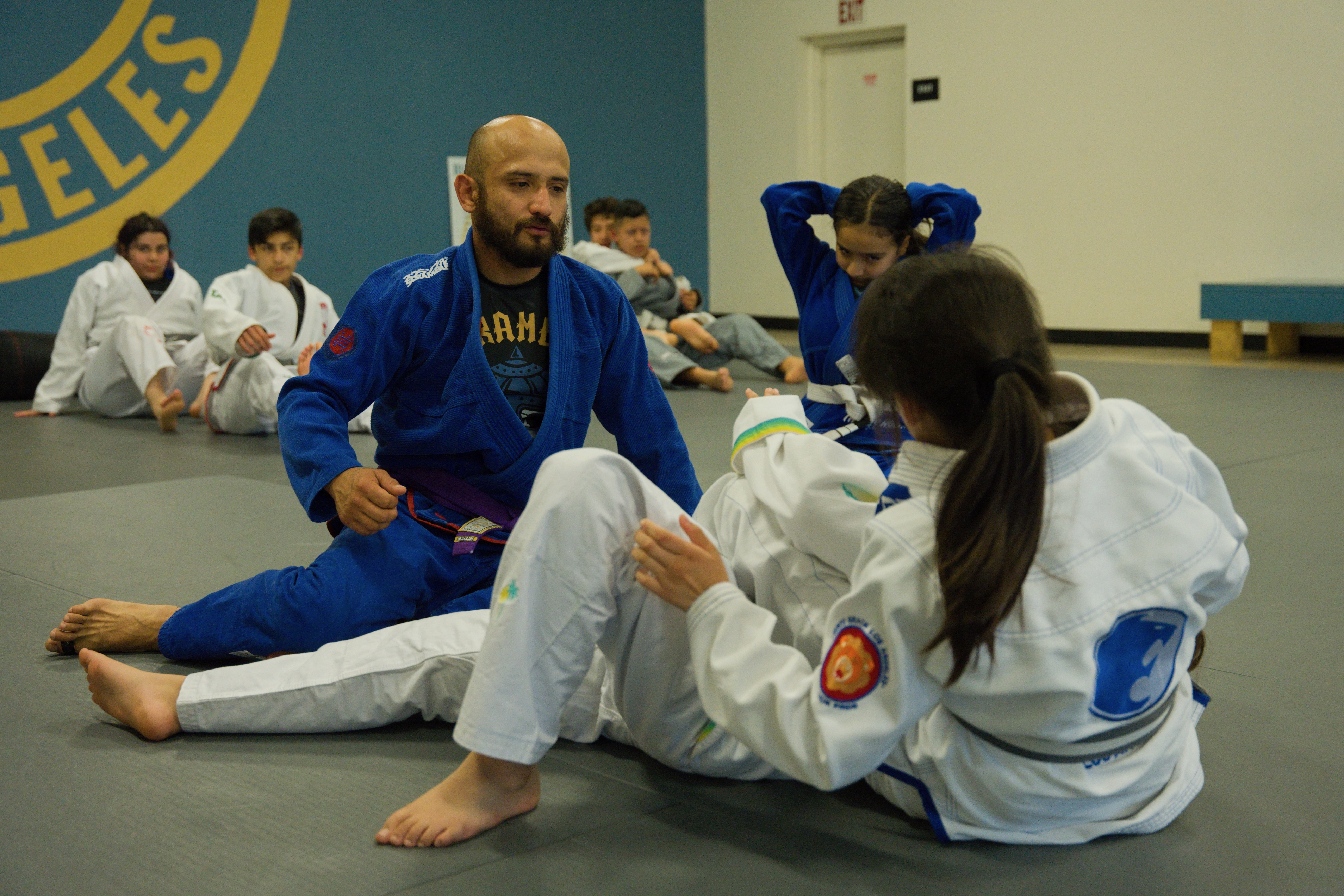 Juniors BJJ technique drilling